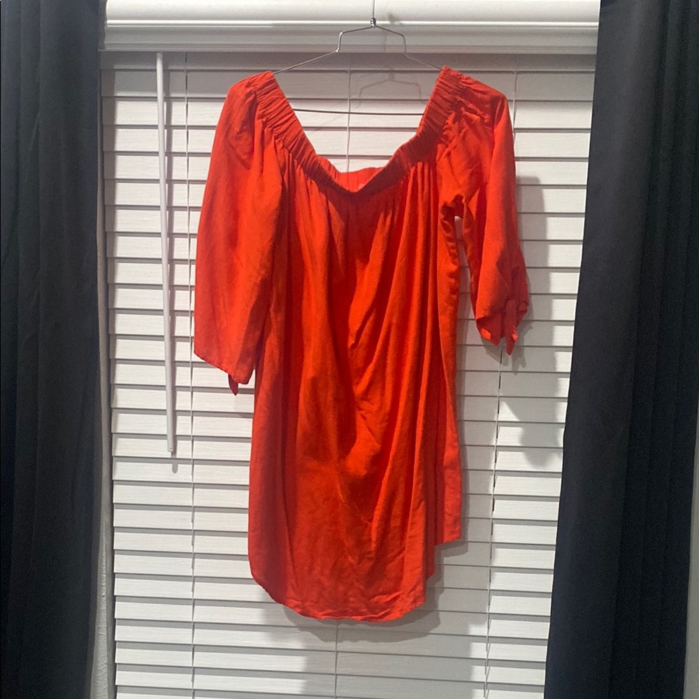 Old Navy Red Off-Shoulder Dress